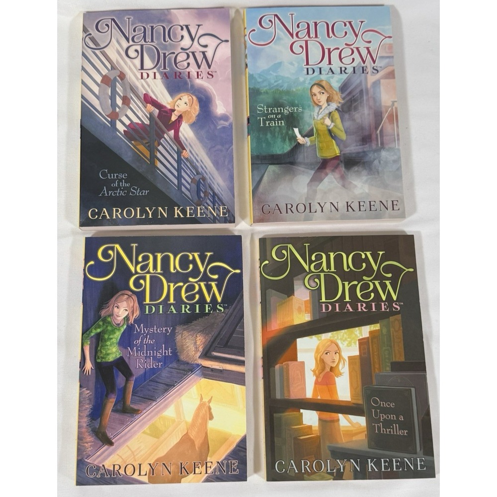 Nancy Drew Diaries Box Set Books 1-4 Kids Paperback Carolyn Keene Mystery